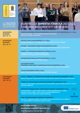 Sapientia_Foiskola_Képzési kínálat_2021-2022